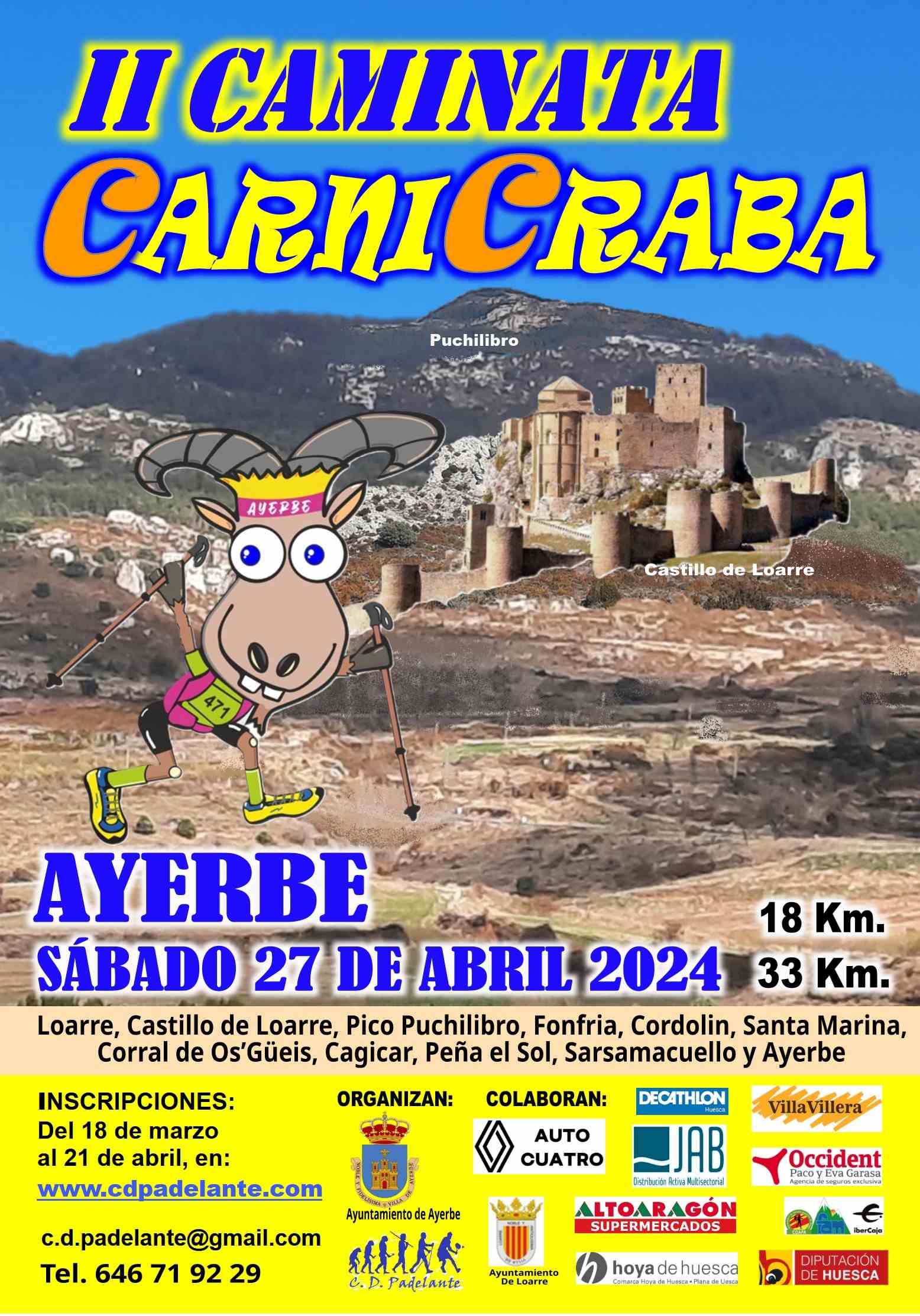 II CAMINATA CARNICRABA 2024 - Inscríbete