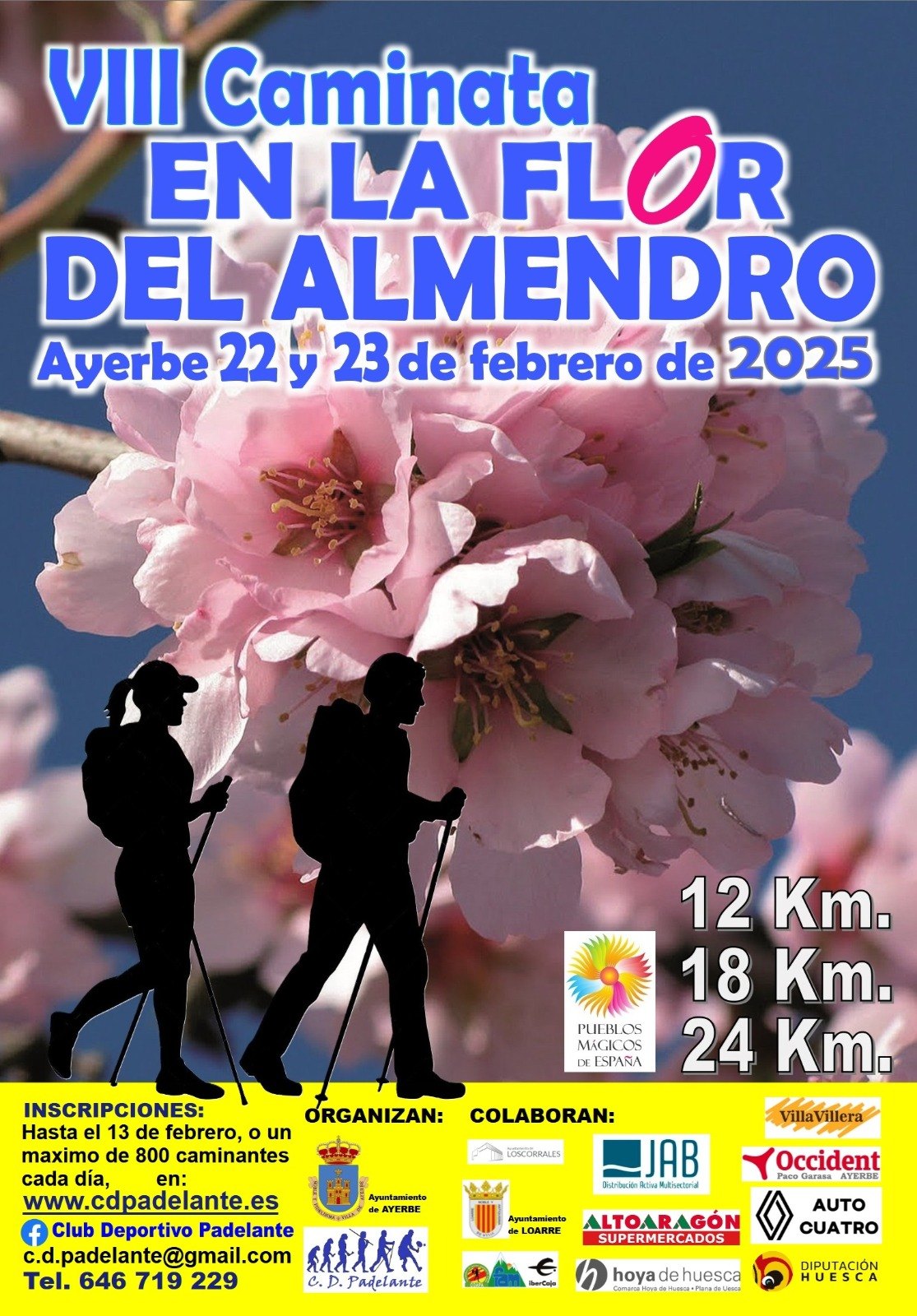 VIII CAMINATA EN LA FLOR DEL ALMENDRO DOMINGO 23 - Inscríbete VIII CAMINATA EN LA FLOR DEL ALMENDRO DOMINGO 23 - Inscríbete